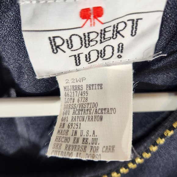 Vintage Robert Too Dress With Attached Jacket Size 22WP USA Made (HD) - Picture 2 of 6
